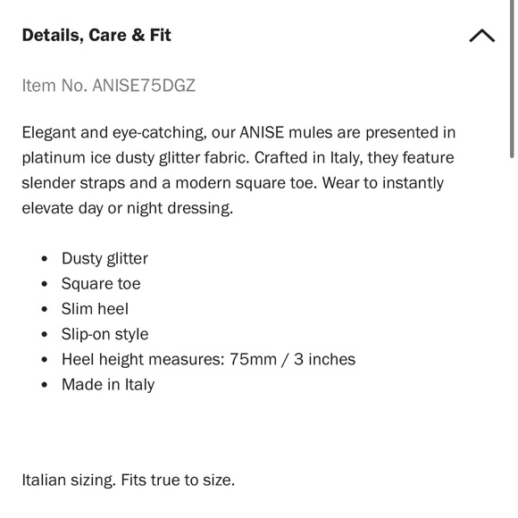 Jimmy Choo Anise 75 Platinum Ice Dusty Glitter Mules - Picture 11 of 11